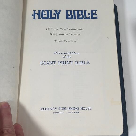 Riverside Giant Print Red Letter Edition Bible King James Version Pic Edition - Picture 16 of 16